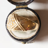 Anello vintage in oro 18K con diamanti (0.40ctw ca.), anni ‘70