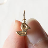 Vintage Entenohrringe aus 18 Karat Gold, 70er/80er Jahre