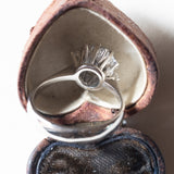 Vintage Gänseblümchenring aus 18 Karat Weißgold mit Diamanten (Mitte ca. 1.55 ct), 70er/80er Jahre