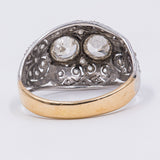 Art Deco Ring aus 18 Karat Gold mit Diamanten (der zentrale ca. 1ctw.), 20er Jahre