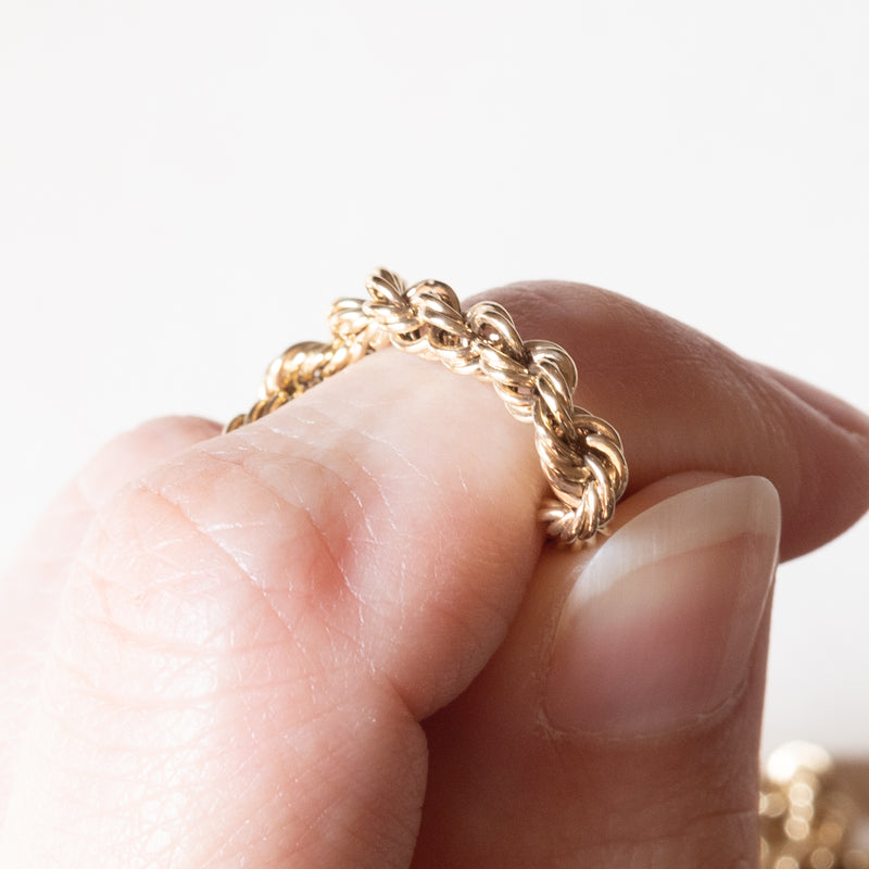 Collana torchon vintage in oro 9K, anni ‘60/‘70