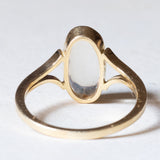 Vintage 18K gold moonstone ring, 1960s