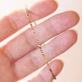 Винтажный жесткий браслет из 8-каратного золота, 60-е/70-е годы