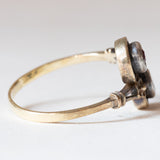 Antiker Contrarier aus 18 Karat Gold und Silber mit Diamanten im Rubin- und Rosettenschliff, Anfang des 900. Jahrhunderts