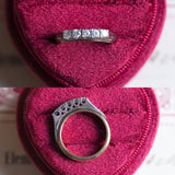 Eternity in 14K gold and 9K gold with brilliant cut diamonds (0.30ctw approx.), 40s