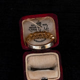 Vintage 14K gold ring with brilliant cut diamonds (0.35ctw approx.), 70s