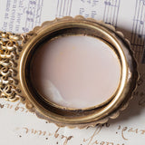 Antique 18K gold bracelet with shell cameo, early 900s