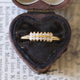 Vintage 18K gold diamond ring (0.14ctw approx.), 1960s