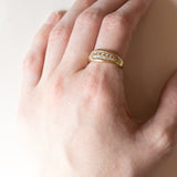Anello vintage in oro 18K con diamanti (0.50ctw ca.), anni ‘70