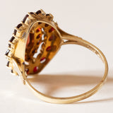 Los mit Vintage-Ring aus 10-karätigem Gold mit Granaten und Anhänger aus 8-karätigem Gold mit Granaten und Perle, 60er/70er Jahre