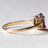 Винтажное кольцо из 18-каратного золота с аметистом, 50–60-е годы