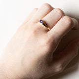 Anello vintage in oro 9K con tanzanite, anni ‘80