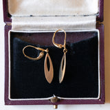 Винтажные серьги-подвески из 18-каратного золота, 60-е гг.