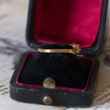 Anello contrarier vintage in oro 18K con diamanti (0.06ctw ca.), anni '60
