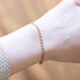 Vintage 8K yellow gold soft bracelet, 1960s