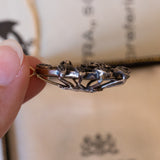 Pendente antico in oro 18K e argento con diamanti di taglio rosetta, primi del ‘900