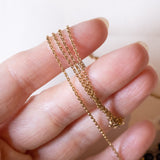 Collana vintage in oro 8K con granati, anni ‘50/‘60