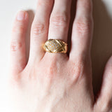 Anello vintage in oro 18K con diamanti (0.40ctw ca.), anni ‘70