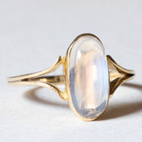 Vintage 18K gold moonstone ring, 1960s