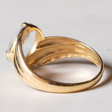 Anello vintage in oro giallo 18K con acquamarina (1.80ct ca.), anni ‘60