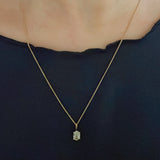 Los mit Vintage-Ohrringen aus 18 Karat Gelbgold und Vintage-Anhänger aus 18 Karat Gelbgold mit blauem Quarz, 70er Jahre