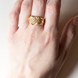 Anello vintage in oro 18K con diamanti (0.40ctw ca.), anni ‘70
