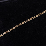 Vintage 8K gold chromodiopside and diamond necklace, 80s