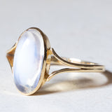 Vintage 18K gold moonstone ring, 1960s