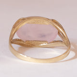 💫 Anello vintage in oro 8K con quarzo rosa, anni ‘70
