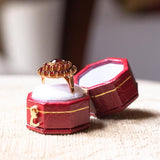 Vintage 18 Karat Gold Ring mit Granaten, 50er Jahre - Antichità Galliera