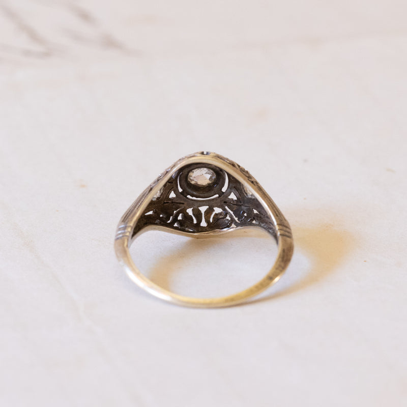 Ancienne Bague Argent Massif Alliance Anneaux Créateur art nouveau deco Ancienne Bague Argent Massif Alliance Anneaux Créateur art nouveau deco