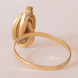 Anello vintage in oro giallo 18K, anni ‘70/‘80