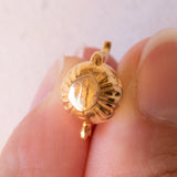 Ciondolo vintage a forma di caffettiera in oro 18K