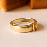 Кольцо из 14-каратного золота с цитриновым кварцем, 50-е/60-е годы