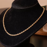 Collana torchon vintage in oro 9K, anni ‘60/‘70