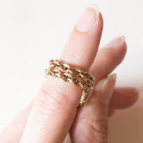 Collana torchon vintage in oro 9K, anni ‘60/‘70