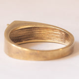 Anello vintage da uomo in oro 14K con rubino, anni ‘70