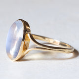 Vintage 18K gold moonstone ring, 1960s