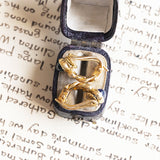 Orecchini vintage in oro 18K con zaffiri (1.2ctw ca.) e diamanti (0.12ctw ca.), anni ‘70