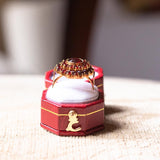 Vintage 18 Karat Gold Ring mit Granaten, 50er Jahre - Antichità Galliera