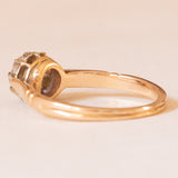 Antiker 18-karätiger Gelbgold- und Weißgold-Diamant im Fancy-Schliff (ca. 0.25 ct), Solitär, 10er/20er Jahre