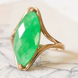 🍃Vintage Jadering aus 8K Gelbgold, 60er Jahre