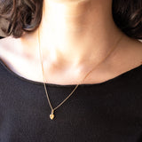 Paar Vintage Herzanhänger aus 18 Karat Gelbgold und Rubin, 60er Jahre