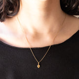 Paar Vintage Herzanhänger aus 18 Karat Gelbgold und Rubin, 60er Jahre