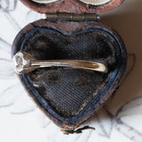 Solitario antico in oro 18K con diamante di taglio vecchia miniera (0.30ct ca.), anni ‘10/‘20