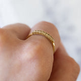 Vintage 18K gold ring with diamonds (0.09ctw approx.), 1960s