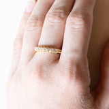 Veretta vintage in oro 18K con diamanti (0.27ctw ca.), anni ‘60