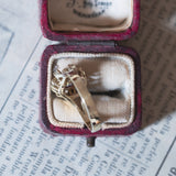Anello a margherita vintage in oro 14K con rubini e diamanti (0.06ctw ca.), anni ‘60/‘70