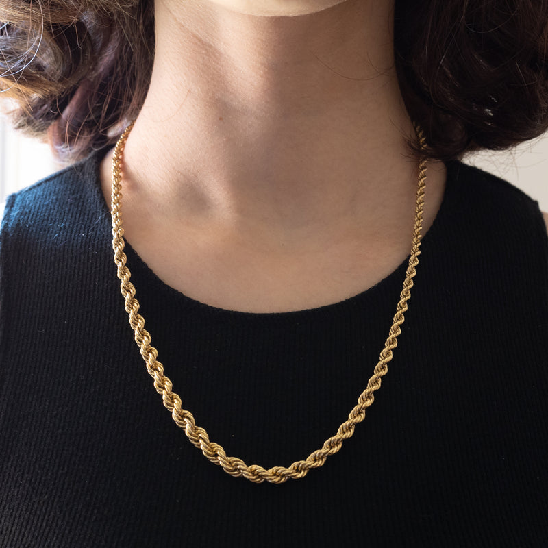 Collana torchon vintage in oro 8K, anni ‘70