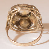 Vintage Cocktailring aus 8 Karat Gelbgold mit Citrin (ca. 2.60 Karat), 70er Jahre
